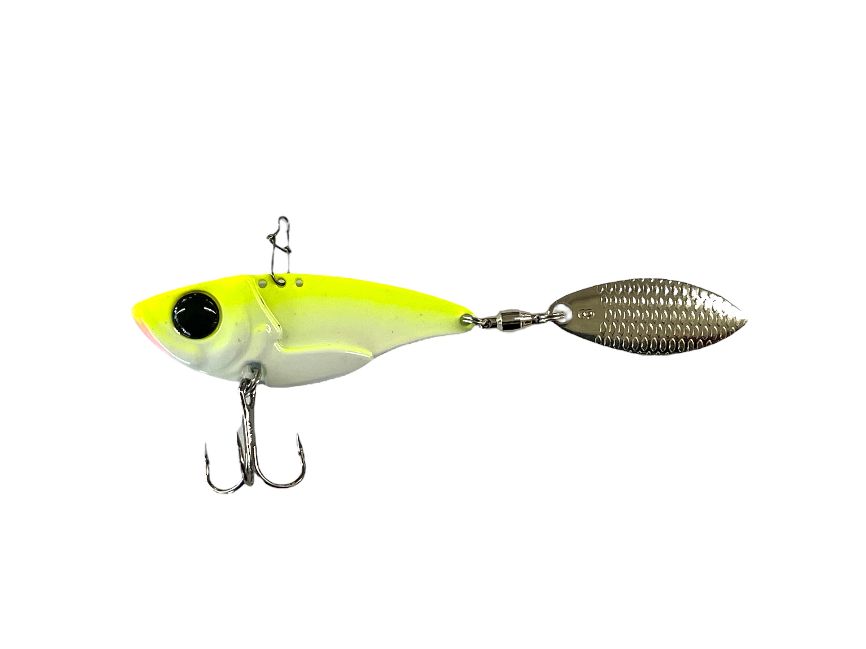 deathstalker fishing lure Damiki Vault Blade Tail Spinner Chartreuse / 55 1/2 oz