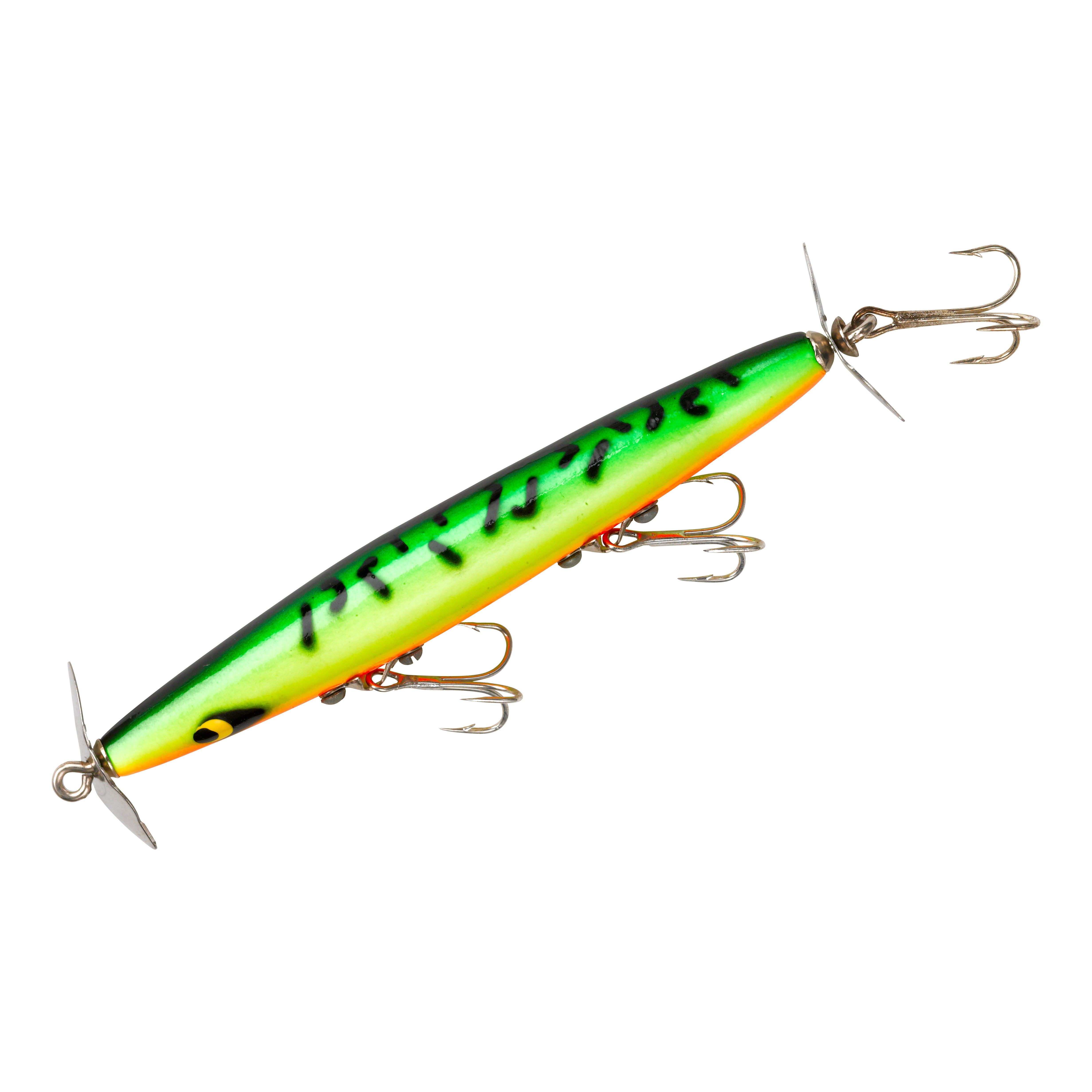 devil's horse fishing lure Smithwick The propellers at the front and tail of the lure can be adjusted to throw more water and work slower Smithwick Devil's Horse 4 1/2