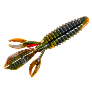 bug fishing lure Googan Baits Bandito Black Blue Flake; 4 in Built with patented kicking craws REBEL Bumble Bug