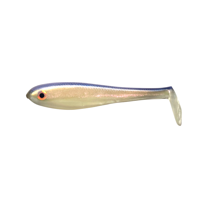 basstrix swimbait fishing lure Paddle Tail Blue Back Herring / 4" 4pk Producing a unique and enticing vibrating wobble as it comes through the water column Basstrix Flash Trix 3" Chartreuse