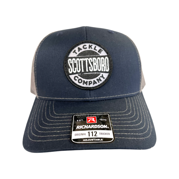 Scottsboro Tackle Co. Round Patch Cap Charcoal/White